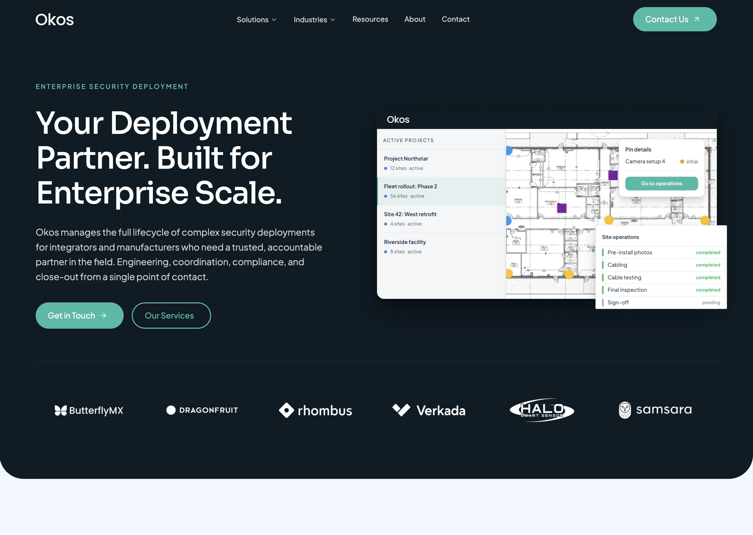 Okos redesigned site